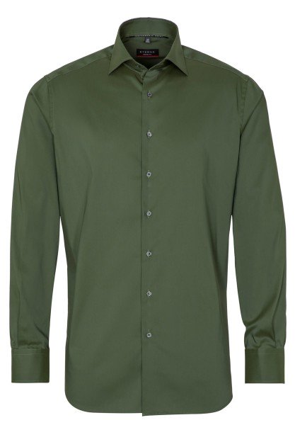 ETERNA MODERN FIT Performance Shirt Langarm Hemd twill grün 3377-45-X18K