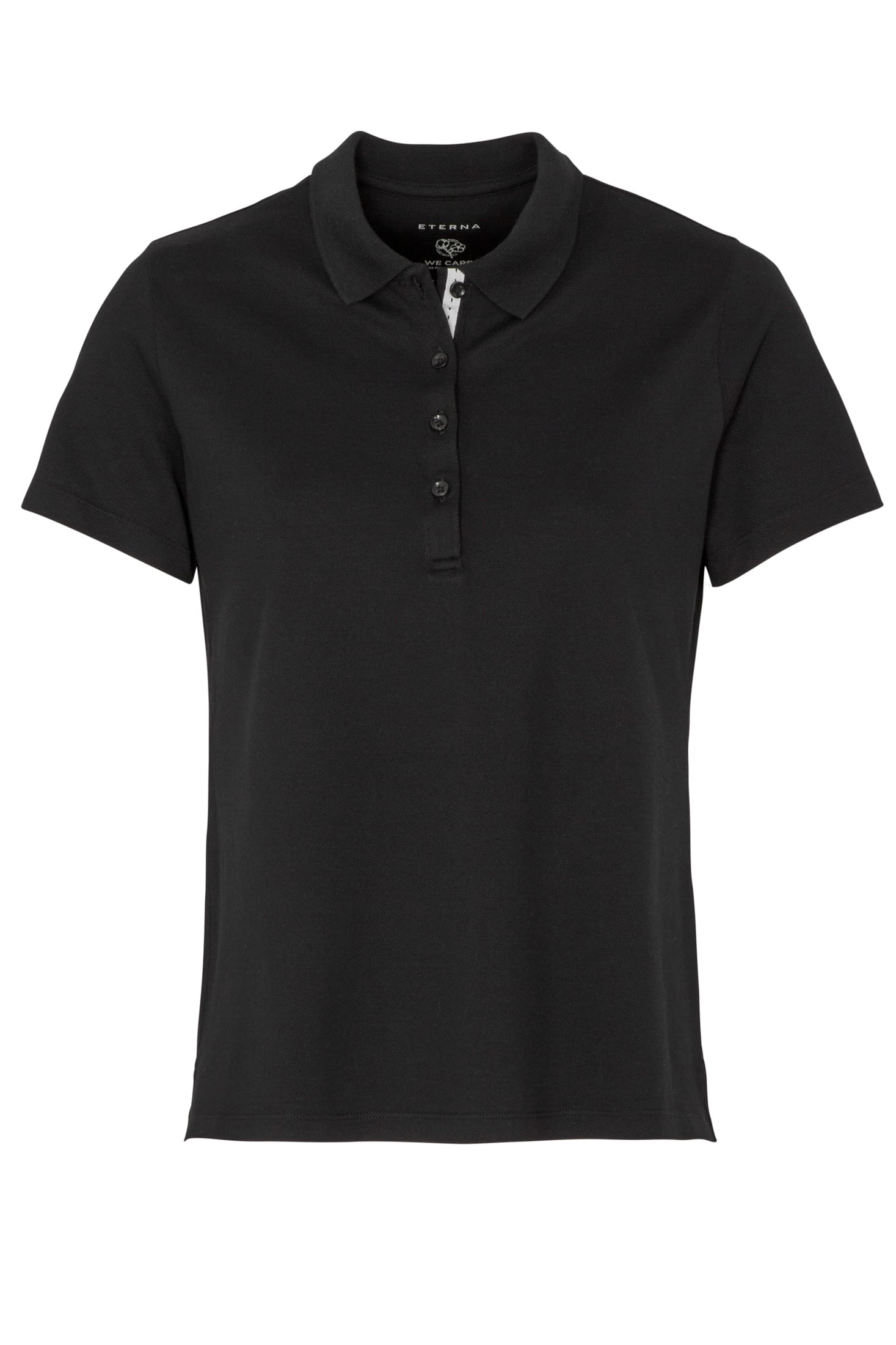 5535-39-H530 pique | schwarz Eterna Poloshirts Damen Poloshirt | ETERNA FIT Jeans-Manufaktur | CLASSIC Bekleidung |