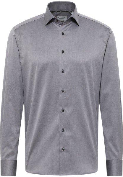 ETERNA MODERN FIT COVER SHIRT Langarm Hemd silber twill 8817-35-X18K