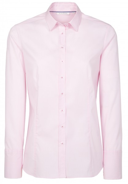 Eterna 6151 Modern Damen ETERNA | Jeans-Manufaktur | | CLASSIC | | MODERN Langarm gestreift D624.51 Fit Bekleidung Blusen Bluse rosa-weiß
