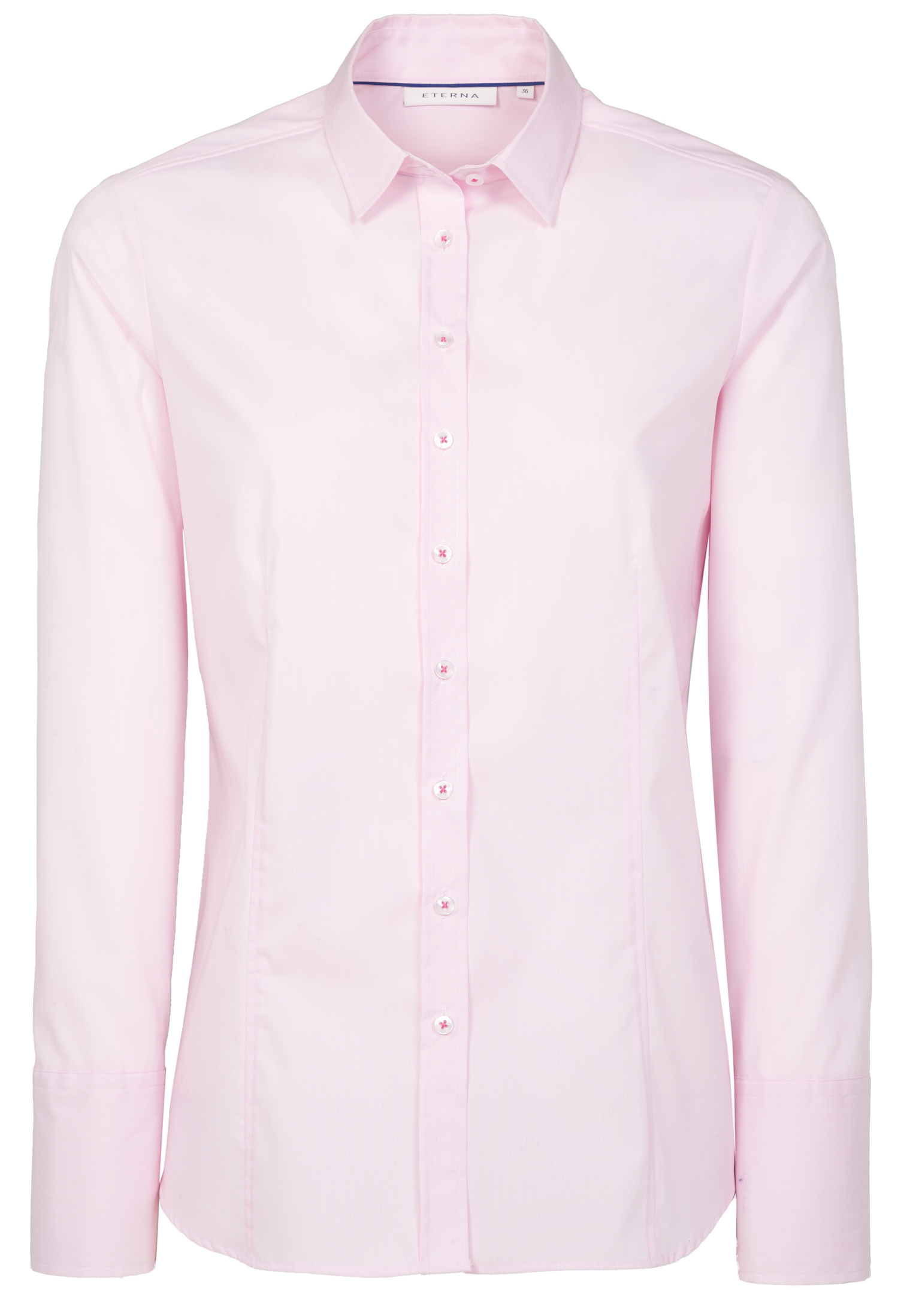 ETERNA MODERN CLASSIC Langarm Eterna Blusen Bluse | | Jeans-Manufaktur | gestreift Bekleidung D624.51 Fit 6151 | Damen | Modern rosa-weiß