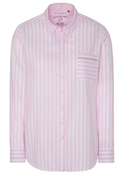 ETERNA CLASSIC FIT Langarm Bluse rose oxford 6032-52-D726 - UPCYCLING