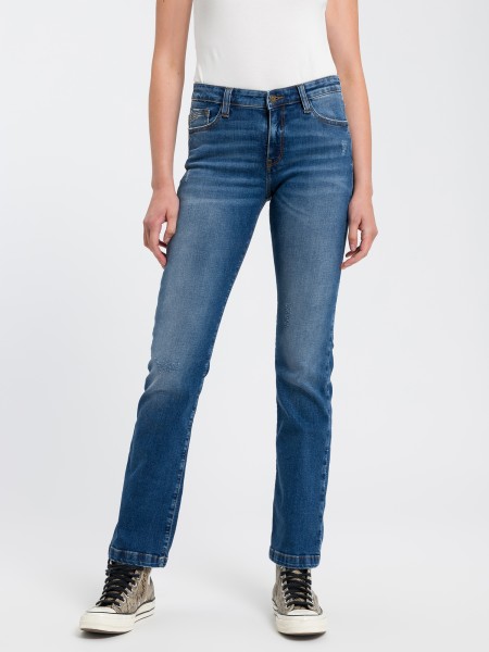 CROSS JEANS LAUREN mid blue scratched H485-019